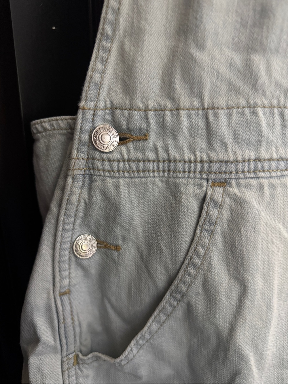 Levi’s Premium Denim Romper Short Overalls Heritage Shortalls Relaxed Fit XLarge - Picture 6 of 10